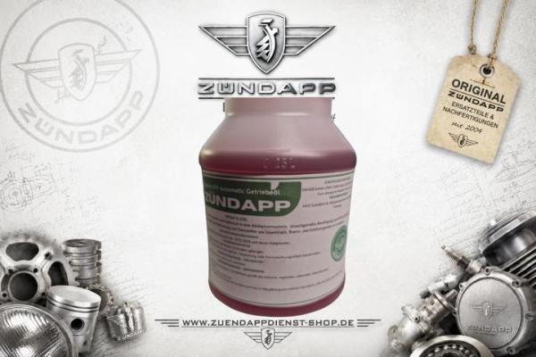 Zündapp Automatic ATF Getriebeöl – mineralisch – 250 ml  Hochwertiges mineralisches ATF-Getriebeöl speziell für Zündapp Mofas und Mopeds mit Automatikgetriebe.